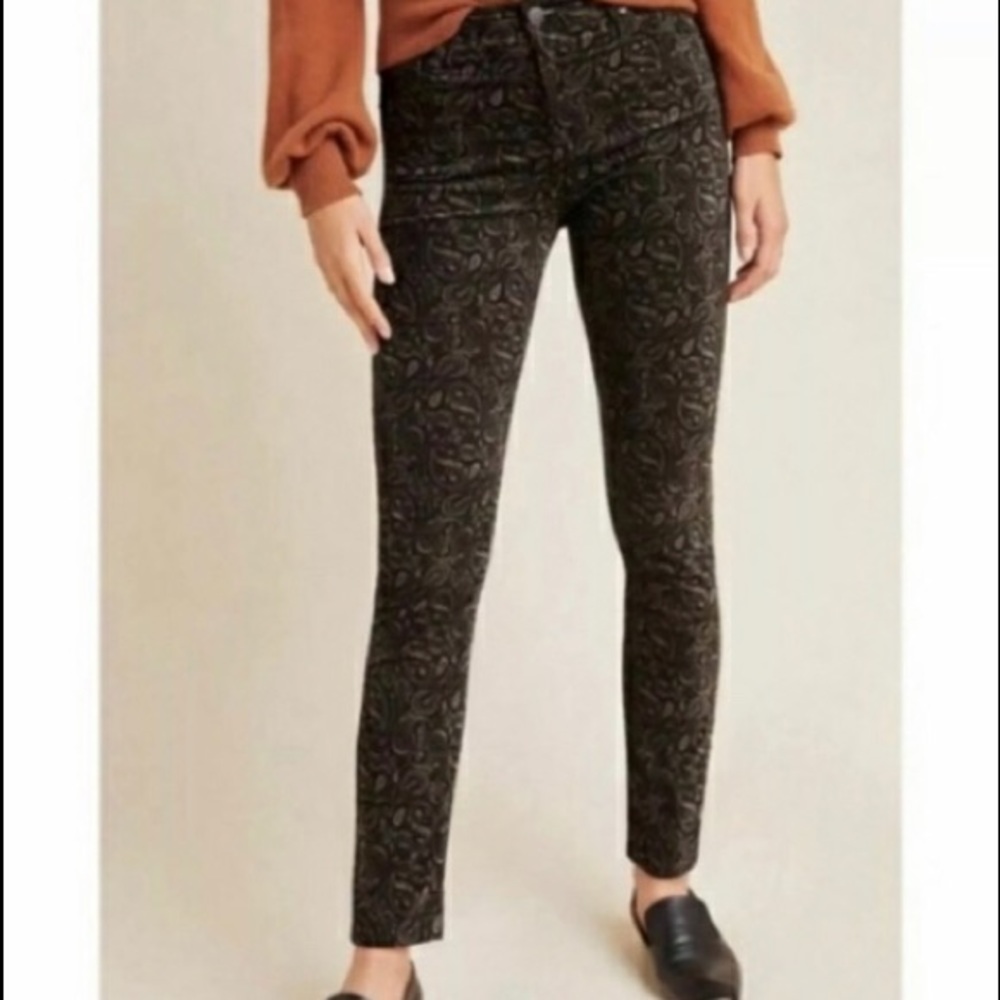 Anthropologie Women’s Stevie Velvet Ankle Pants